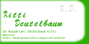 kitti deutelbaum business card